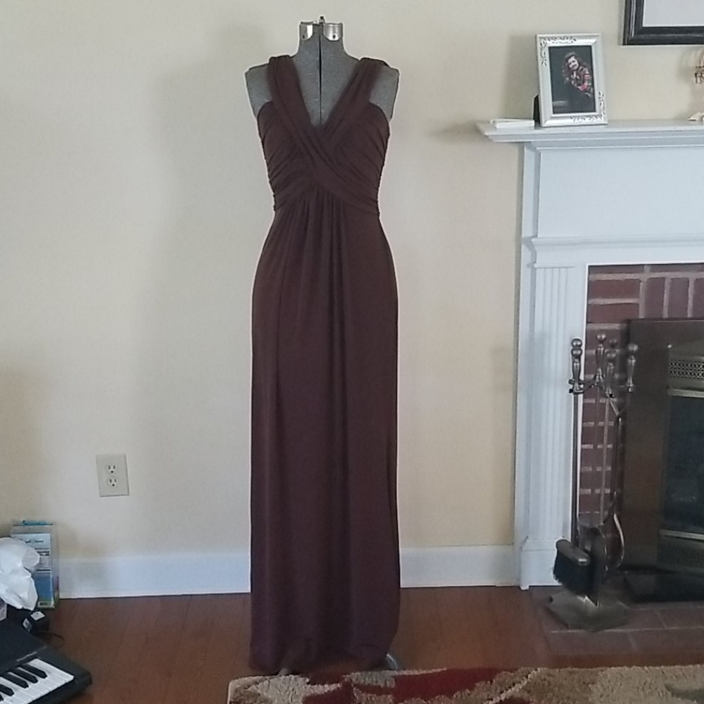 BCBG Paris Long maxi dress - brown - size 6